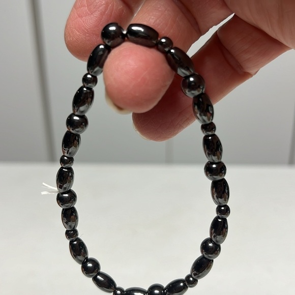 🐳Handmade Bracelet Black Beaded - Picture 4 of 5